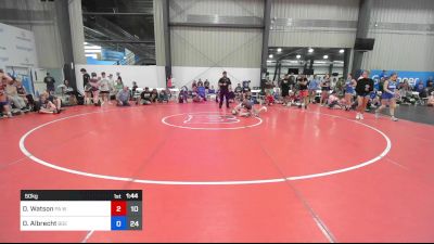 50 kg Consi Of 4 - Daylee Watson, PA West Black vs Dilynn Albrecht, Badger Girls Elite