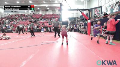 52 lbs Rr Rnd 3 - Nicholas Deurloo, Perry Wrestling Academy vs Emmalyn Gibson, Wolfpak Wrestling
