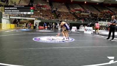 Cadet Boys Lower - 120 lbs Cons. Round 3 - Maximo Mendoza vs Noah Montoya