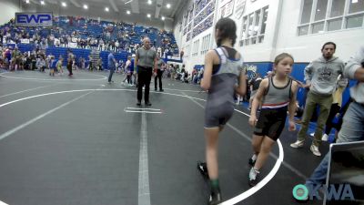 78 lbs Rr Rnd 1 - Grayson Hazen, Woodland Wrestling Club vs Alana Clark, Choctaw Ironman Youth Wrestling