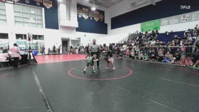 49 lbs Quarterfinal - Hazel Grimley, California Grapplers vs Nate Belz, Iron Roots
