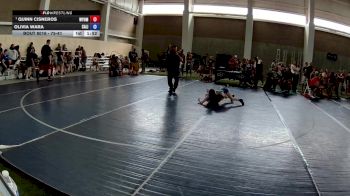 75-81 lbs Champ. Round 2 - Quinn Cisneros, Wyoming vs Olivia Wara, California