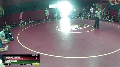 148 lbs Champ. Round 2 - Layronz Fraser, Granite Hills Wrestling Club vs Jason Miller, Wolf Den