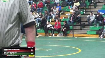 285 lbs Champ. Round 1 - Brady Bendau, Highland (medina) vs Abhinav Puranam, Solon