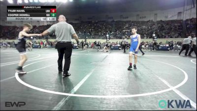 80 lbs Round Of 16 - Tyler Haxel, Lions Wrestling Academy vs Cooper Howell, Viking Wrestling Club