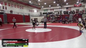 110 lbs 1st Place Match - Karlena Buford, Midland vs Akemah McClendon, Clinton