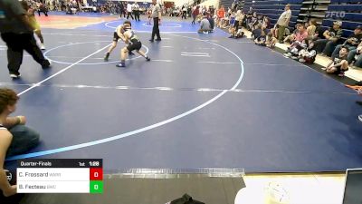 73 lbs Quarterfinal - Casen Frossard, Warrior Wrestling Club vs Bryce Fecteau, Bentonville Wrestling Club