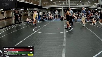 110 lbs Semis (4 Team) - Armani Derousie, Brawler Elite vs Adam Lopez, PA Alliance