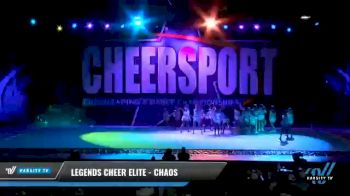 Legends Cheer Elite - Chaos [2021 L2 Youth - D2 - Small - A Day 1] 2021 CHEERSPORT National Cheerleading Championship