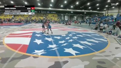 91 lbs Cons. Semi - Emma Rivera, Magic City Wrestling Club vs Hadley Fladeland, Stanley Wrestling Club