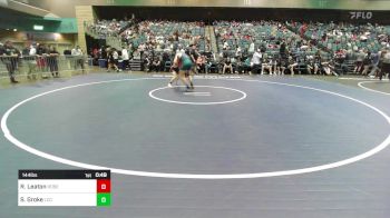 144 lbs Consi Of 32 #2 - Roman Leaton, Roseburg vs Skylar Groke, La Costa Canyon