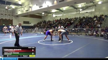 220 lbs Semifinal - Nikolaus Macias, Diamond Bar vs Fernando Rodarte, Eleanor Roosevelt