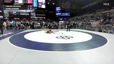 113 lbs Champ. Rd Of 32 - Kristian DeClercq, IL vs Daniel Goodwin, IL