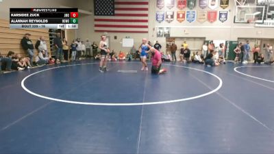 21 lbs Round 2 - Karsidee Zuck, Jesup Mat Club vs Alannah Reynolds, Benton Community Wrestling Clu
