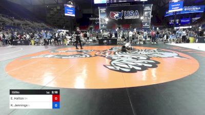 132 lbs Cons 32 #2 - Elijah Halton, OH vs Keygan Jennings, IL