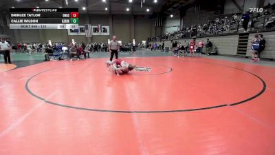 120 lbs Cons. Round 5 - Brinlee Taylor, Owasso vs Callie Wilson, Ozark