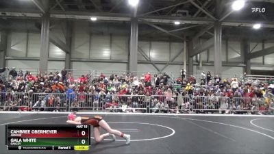 105 lbs Quarterfinal - Cambree Obermeyer, Abilene vs Gala White, Oakley