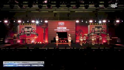 University Cheer Force - Firestorm [2026 L6 Limited - XSmall Day 2] 2026 ATC Grand Nationals