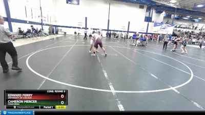 285 lbs Cons. Round 3 - Cameron Mercer, Concordia vs Edward Perry, University Of Chicago