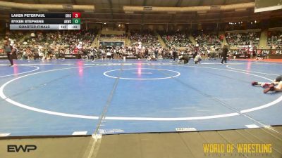 60 lbs Quarterfinal - Laken Peterpaul, Chickasha Wrestling vs Ryken Stephens, Abilene Kids Wrestling Club