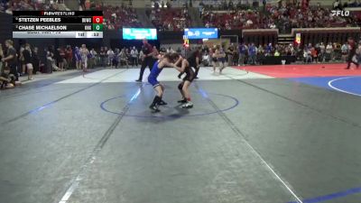 70 lbs Cons. Round 2 - Chase Michaelson, Elkhorn Wrestling vs Stetzen Peebles, Cougar Club Wrestling