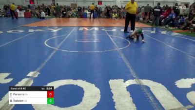 B-40 lbs Consi Of 8 #2 - Cooper Parsons, OH vs Brendon Ralston, OH