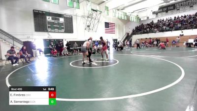 160 lbs Consi Of 32 #2 - Eric Fimbres, Covina vs Arim Samaniego, Eleanor Roosevelt