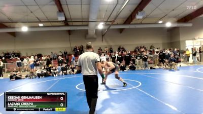 184 lbs Quarterfinal - Keegan Gehlhausen, Chadron State vs Lazaro Crespo, Fort Hays Tech Northwest