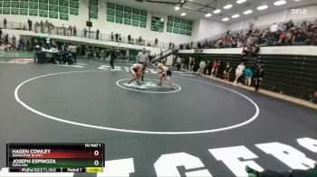 138 lbs Cons. Round 2 - Hagen Cowley, Burns/Pine Bluffs vs Joseph Espinoza, Worland