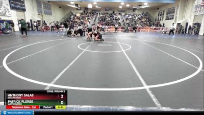 132 lbs Cons. Round 2 - Anthony Salas, Segerstrom vs Patrick Flores, Westminster