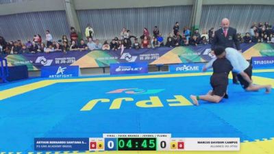 MARCOS DAVISON CAMPOS vs ARTHUR BERNARDO SANTANA SANTOS C 2026 FPJJ Circuito Paulista NO GI Etapa 3