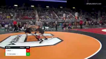 4A-106 lbs Quarterfinal - Ricardo Gonzalez, Cheyenne East vs Isael Beal, Cheyenne Central