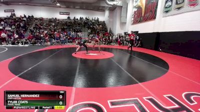 150 lbs Champ. Round 1 - Samuel Hernandez, Fort Lupton vs Tyler Coats, Fossil Ridge