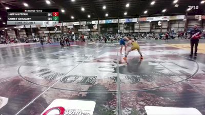 150 lbs Cons. Round 4 - Jake Mattern, Bison Wrestling Club vs Corey Getzlaff, Coyote Wrestling Club