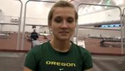 Brianne Theisen after winning Pentathlon at Texas AM Challenge