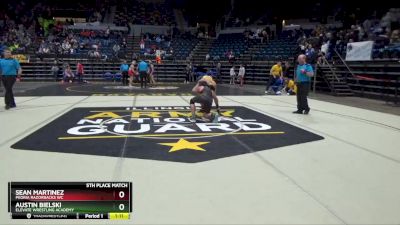 134 lbs 5th Place Match - Sean Martinez, Peoria Razorbacks WC vs Austin Bielski, Elevate Wrestling Academy