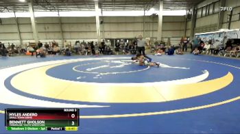 69 lbs Round 3 - Bennett Gholson, Timberline Youth Wrestling vs Myles Andero, Small Town Grims