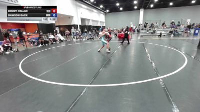 113 lbs Brody Pallan, Team Texas vs Dawson Back, Oklahoma Red