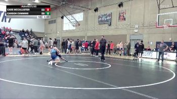 141 lbs Cons. Round 2 - Cade McCallister, Clackamas Community College vs Carson Cummins, Unattached