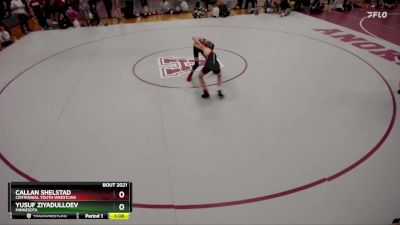 82 lbs Quarterfinal - Yusuf Ziyadulloev, Minnesota vs Callan Shelstad, Centennial Youth Wrestling