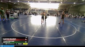 150 lbs Cons. Round 3 - Clayton Waldron, Mountain View High School vs Logan Holland, Badlands Elite