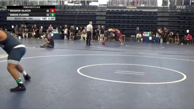 285 lbs Champ. Round 2 - Simon Flores, Cerritos College vs Bradon Olacio, Delta College