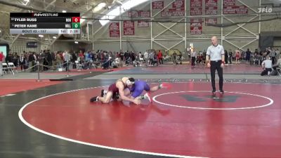 157 lbs Champ. Round 1 - Peter Kane, Williams College vs Tyler Russ, Norwich