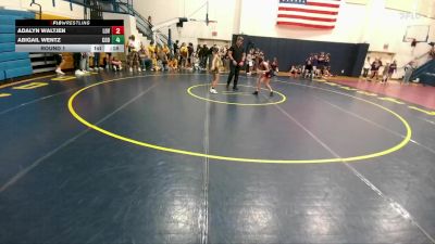 80-86 lbs Round 1 - Brynlee Johnson, Worland Middle School vs Kinleigh Hopkin, Rocky Mountain Middle School
