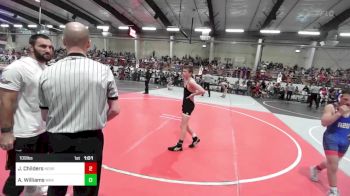 109 lbs Semifinal - Jett Childers, Nebraska Elite vs Asher Williams, War