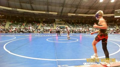 84 lbs Consi Of 16 #1 - Zachariah Felts, Fort Gibson Youth Wrestling vs Landry Weiss, Dakota Boyz Wrestling Club