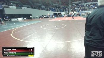 6A-152 lbs Cons. Round 2 - Aidan Perkins, Newberg vs Marwan Aman, Beaverton