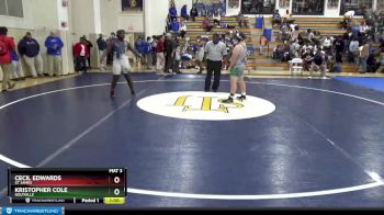 222 lbs Cons. Round 1 - Cecil Edwards, St James vs Kristopher Cole, Holtville