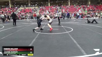 130 lbs Quarterfinal - Cooper Huhman, Maize Wrestling Club vs Parker Williams, Wamego Wrestling Club