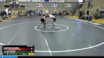 135 lbs Semifinal - Clayton McGuire, South Anchorage High School vs CALEB MARTIN, Chugiak High School